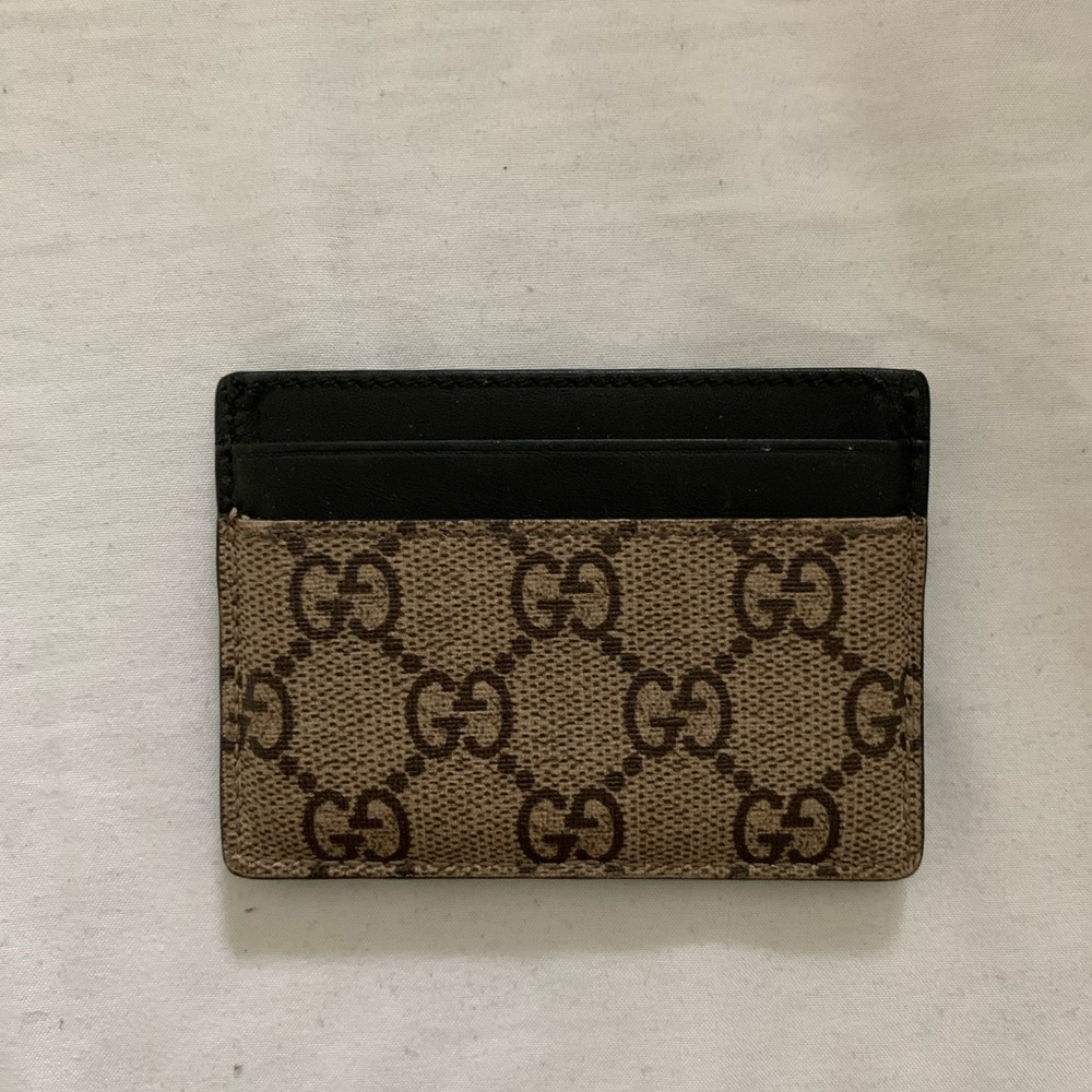 Gucci Brown and Black Card Holder